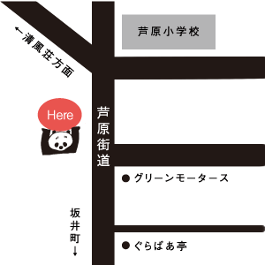 福井県あわら市の独一処 楊々餃子（ヤンヤン餃子）の地図